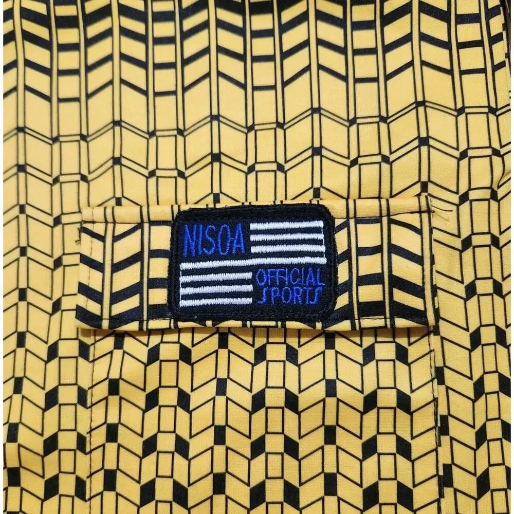 Official Sports International NISOA Soccer Referee Jersey LG Gold Short Sleeve - Picture 5 of 9